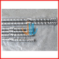 Extruder screw and barrel for film blowing machine